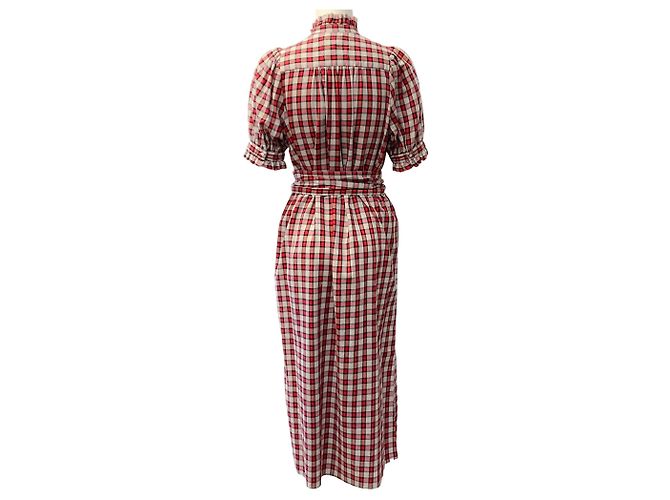 Autre Marque The Great Red / Ivory Picnic Plaid Cedar Kleid - Ansicht 3