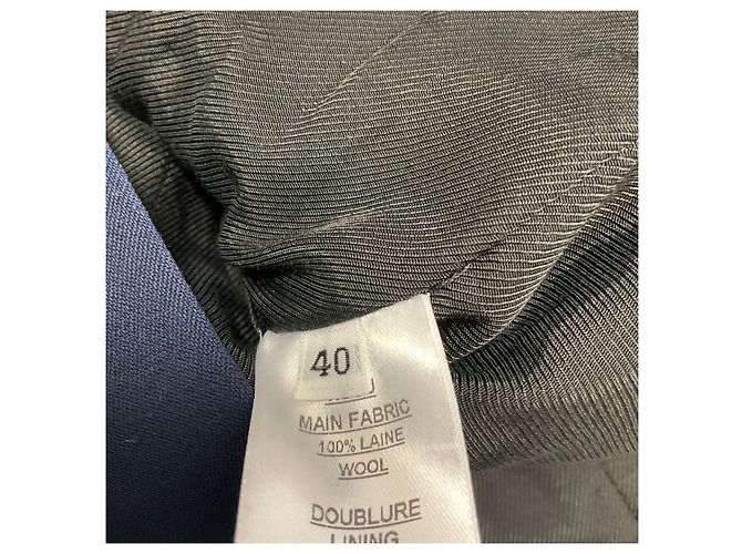 Balmain marineblauer zweireihiger Wollblazer mit silbernen Knöpfen - Ansicht 6
