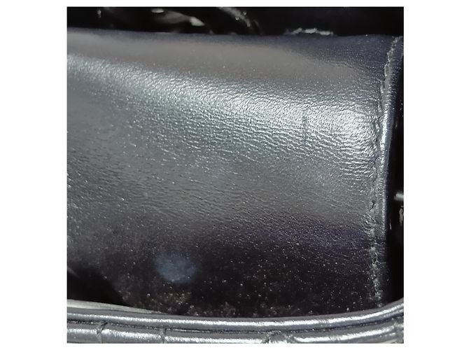 Dior  mala Lady D-Joy Small em pele de vitela e verniz Cannage com pega superior Black - vista 12