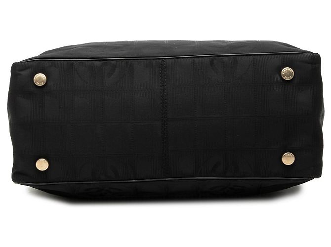 Borsa tote Chanel New Travel Line in nylon nero - vista 3