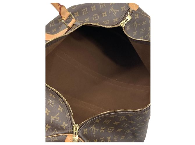 Mala de Viagem Louis Vuitton Monogram Keepall 55 Castanha - vista 2