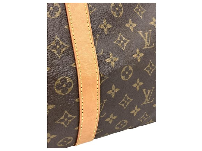 Mala de Viagem Louis Vuitton Monogram Keepall 55 Castanha - vista 7