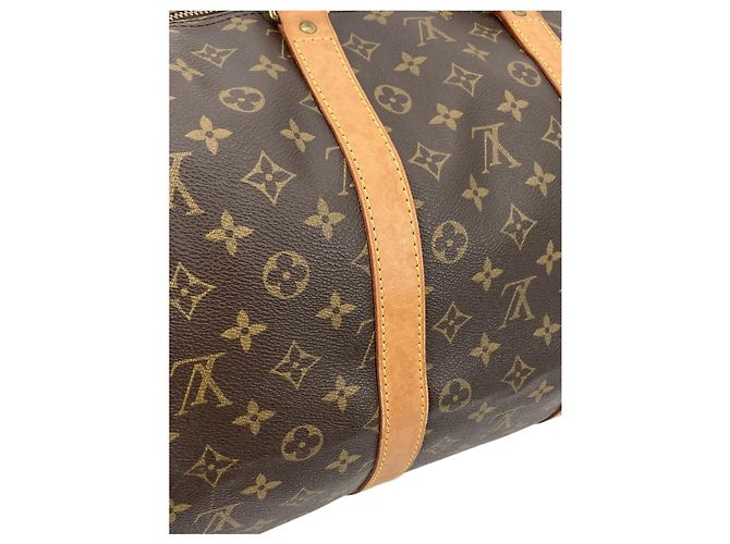 Mala de Viagem Louis Vuitton Monogram Keepall 55 Castanha - vista 8