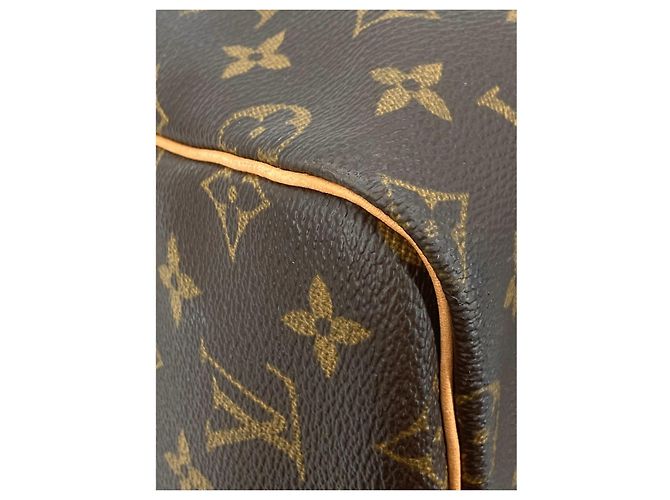 Mala de Viagem Louis Vuitton Monogram Keepall 55 Castanha - vista 9