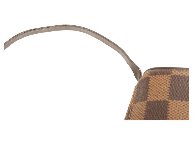 Bolso de mano Louis Vuitton Damier Ebene Papillon Pochette Marrón - vista 6