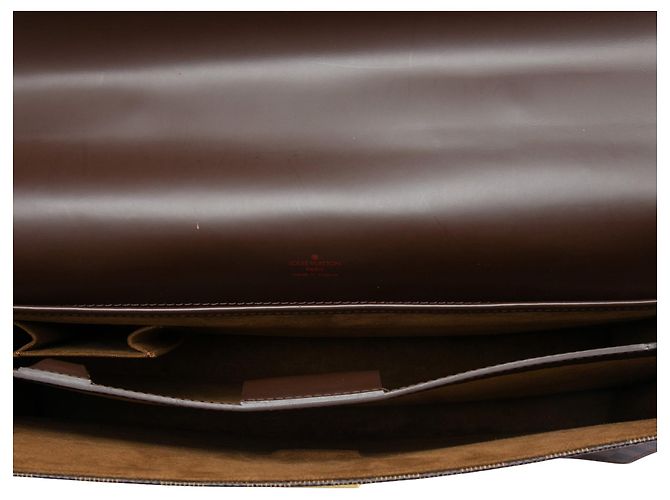 Sac Business Louis Vuitton Altona GM Damier Ebene Marron - vue 4