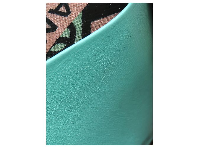 Borsa Chanel Mini Quilted Lambskin con manico superiore e catena, Verde - vista 9