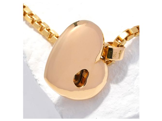 Colgante Chopard Happy Diamonds Love Oro 750/18K Brillantes Corazón Lujo 43cm - vista 2