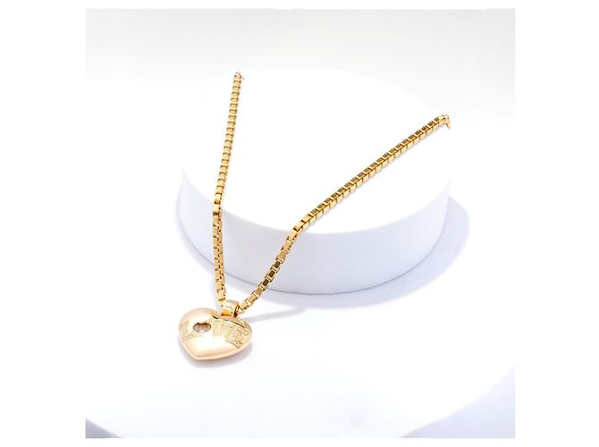 Colgante Chopard Happy Diamonds Love Oro 750/18K Brillantes Corazón Lujo 43cm - vista 4