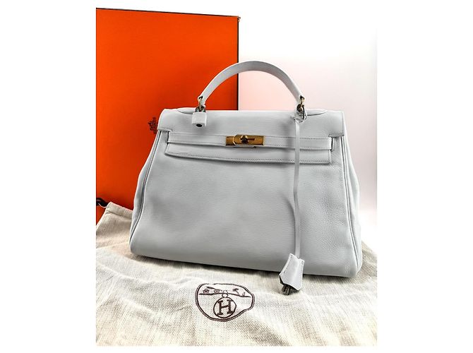 Hermès Kelly Retourné 32 — Veau Grainé Blanc, circa 1965 - vista 11