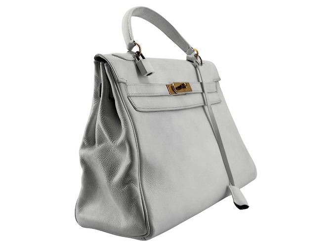 Hermès Kelly Retourné 32 — Veau Grainé Blanc, circa 1965 - vista 4