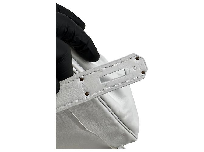 Hermès Kelly Retourné 32 — Veau Grainé Blanc, circa 1965 - vista 7