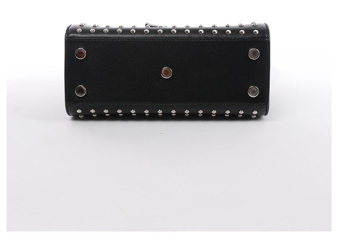 Autre Marque Saint Laurent Paris Sac de Jour Leather x Studs 2Way Handbag in Black 347545 - vista 8