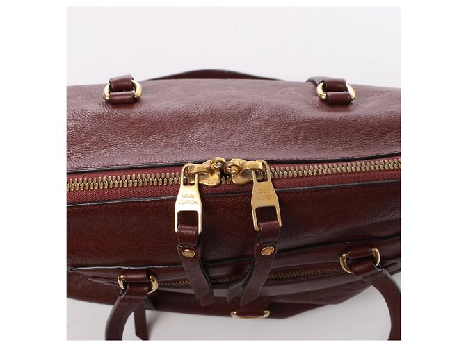 Bolsa Louis Vuitton Lumineuse PM Monogram Empreinte em Brown M94046 - vista 11