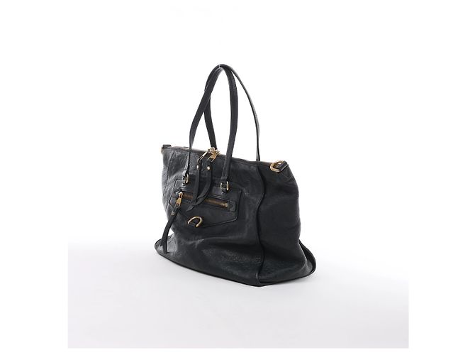 Borsa a mano Louis Vuitton Lumineuse PM Monogram Empreinte in blu navy M93410 - vista 2