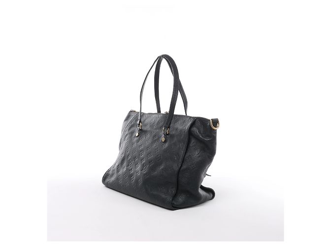 Borsa a mano Louis Vuitton Lumineuse PM Monogram Empreinte in blu navy M93410 - vista 3