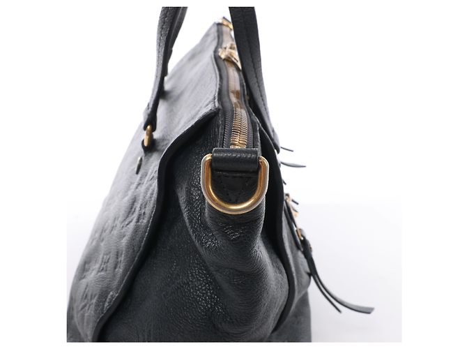 Borsa a mano Louis Vuitton Lumineuse PM Monogram Empreinte in blu navy M93410 - vista 4