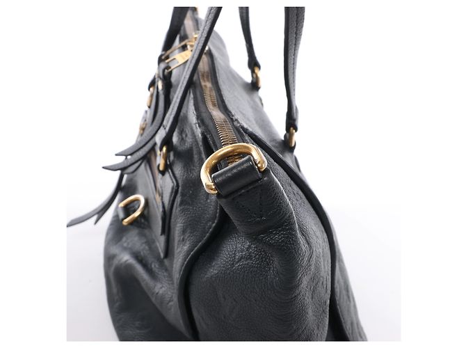 Borsa a mano Louis Vuitton Lumineuse PM Monogram Empreinte in blu navy M93410 - vista 5