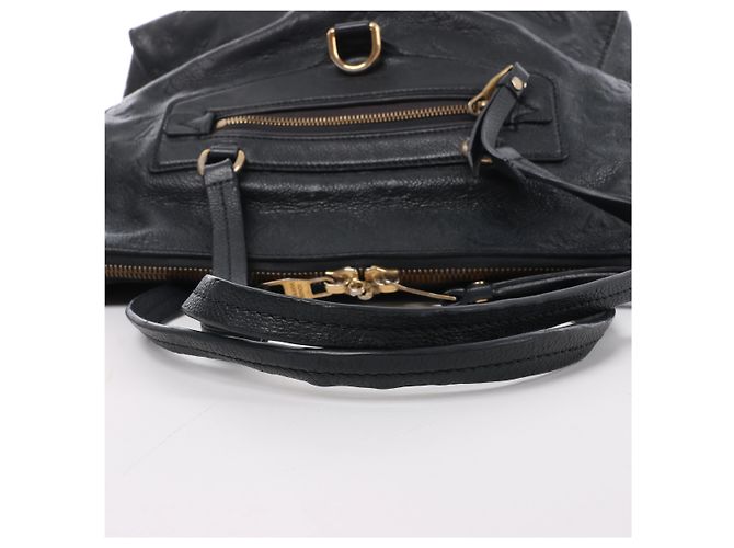 Borsa a mano Louis Vuitton Lumineuse PM Monogram Empreinte in blu navy M93410 - vista 7