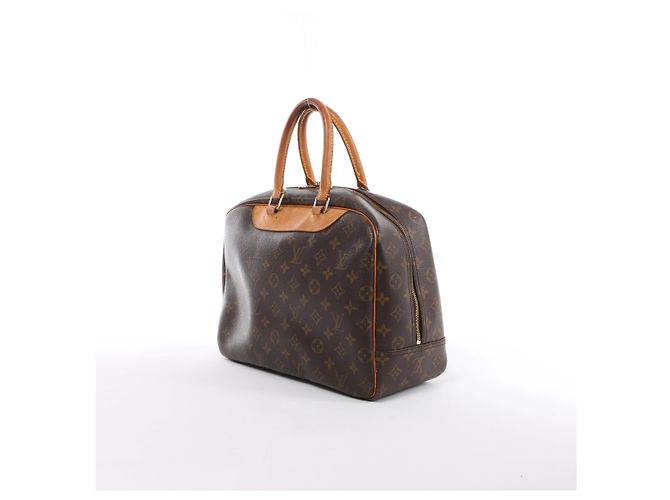 Borsa a mano Louis Vuitton Deauville Monogram Canvas in Brown M47270 - vista 3