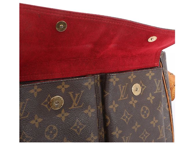 Borsa a tracolla Louis Vuitton Viva-Cité GM Monogram in marrone M51163 - vista 14