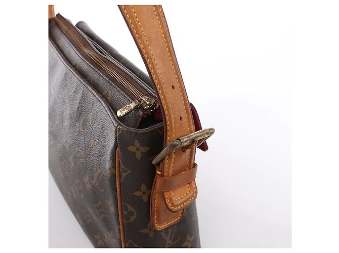 Borsa a tracolla Louis Vuitton Viva-Cité GM Monogram in marrone M51163 - vista 4