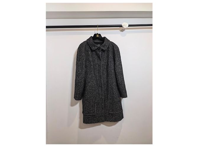 Chanel Tweed Mantel Größe 34 - Ansicht 4