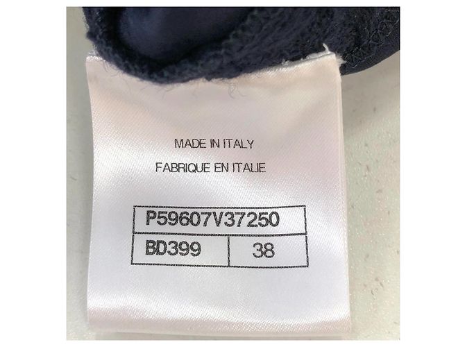Chaqueta Chanel de lana azul marino talla 38 - vista 6