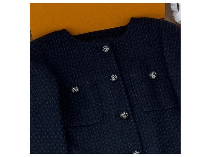 Jaqueta Chanel de Tweed com fivela de cabeça de leão Double-C - vista 3