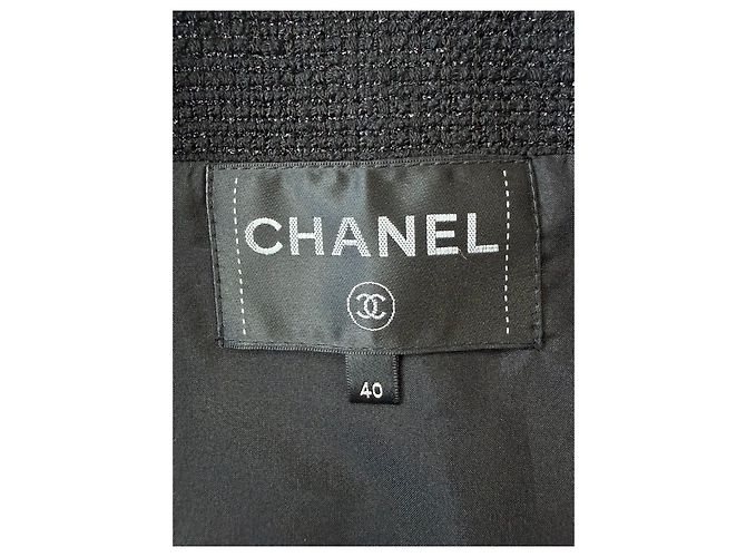 Giacca Chanel 21C in seta nera - vista 5