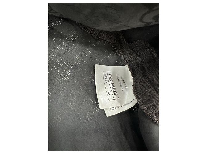 Chanel Wolljacke mit Schneeflocken Strickkragen Größe 38 - Ansicht 5
