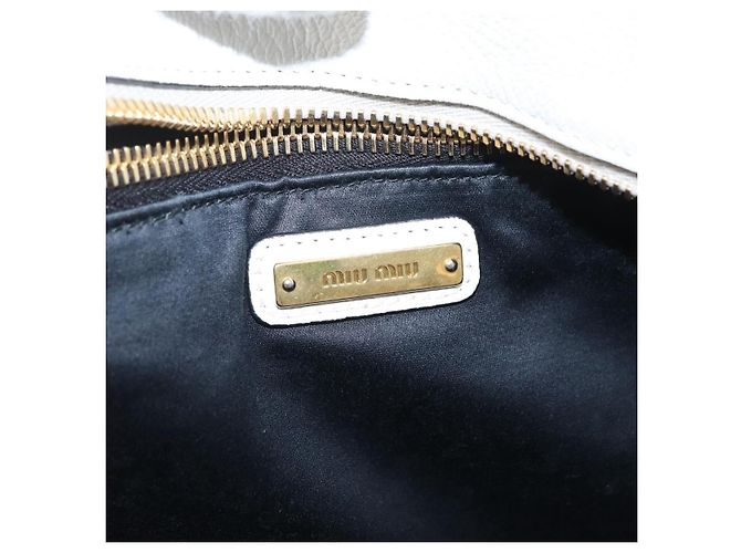 Miu Miu Madras Front Zip Leather Medium - vista 6