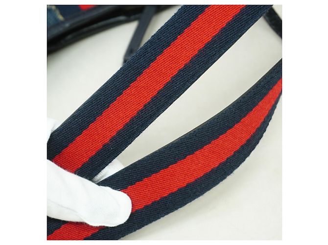 Bolso Tote Gucci de denim azul marino - vista 7