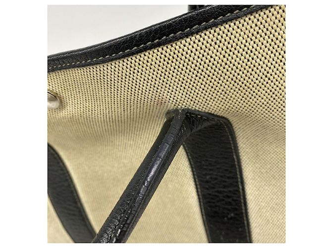 Hermès Bolso Tote Hermes Garden PM Boldic Toile H Negro - vista 6
