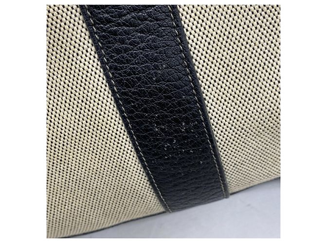Hermès Bolso Tote Hermes Garden PM Boldic Toile H Negro - vista 9