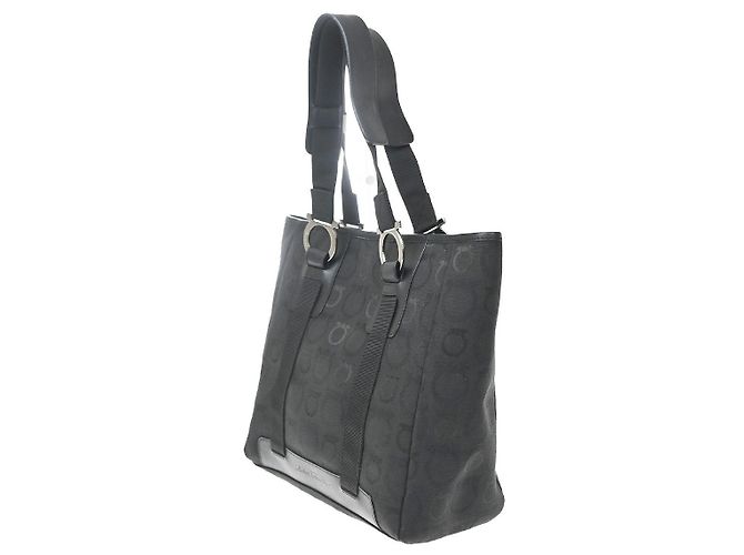 Salvatore Ferragamo Gancini Tote Canvas - Ansicht 3