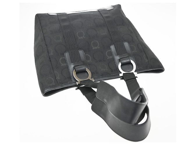 Salvatore Ferragamo Gancini Tote Canvas - Ansicht 7