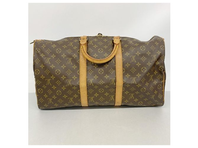 mala Louis Vuitton Monogram Keepall Bandoulière 50 - vista 13