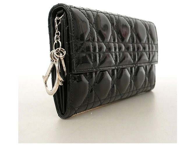 Cartera larga negra Christian Dior - vista 2