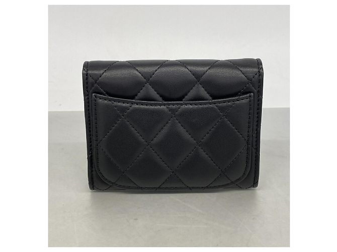 Chanel Black Lambskin Card Case - view 6