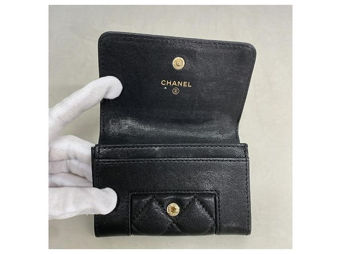 Tarjetero Chanel Mademoiselle de piel de cordero - vista 8