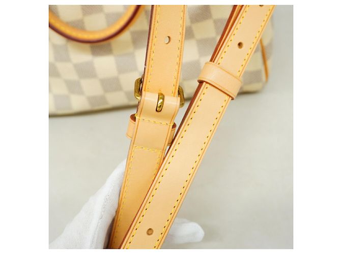 Borsa Louis Vuitton Damier Azur Speedy Bandoulière 25 - vista 10