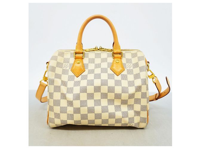 Borsa Louis Vuitton Damier Azur Speedy Bandoulière 25 - vista 11