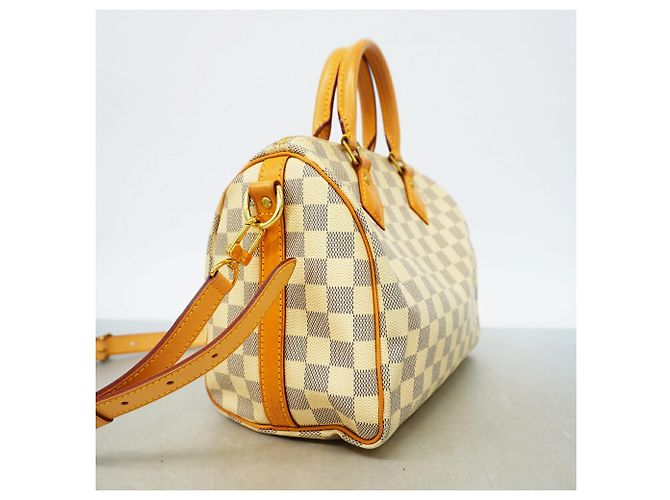 Borsa Louis Vuitton Damier Azur Speedy Bandoulière 25 - vista 2
