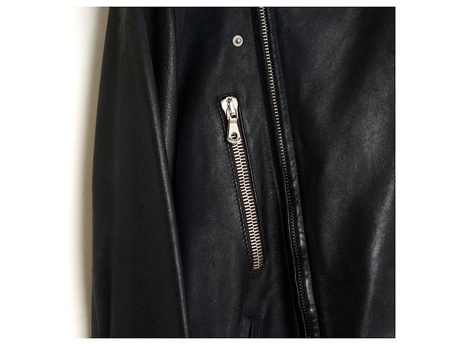 Dolce & Gabbana Perfecto Leder Bikerjacke Schwarz - Ansicht 4