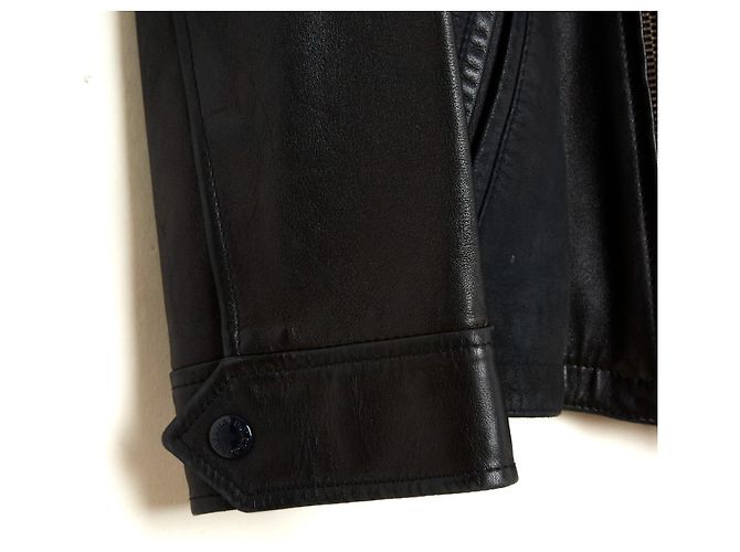 Dolce & Gabbana Perfecto Leder Bikerjacke Schwarz - Ansicht 5