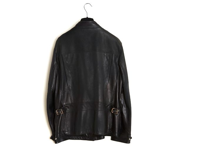 Dolce & Gabbana Perfecto Leder Bikerjacke Schwarz - Ansicht 6