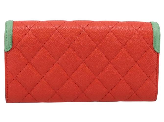 Chanel Filigree Flap Quilted Caviar Long - vista 2