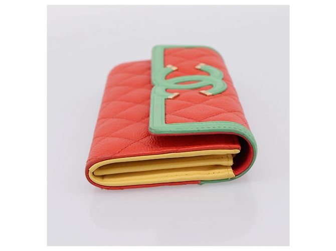 Chanel Filigree Flap Quilted Caviar Long - vista 4