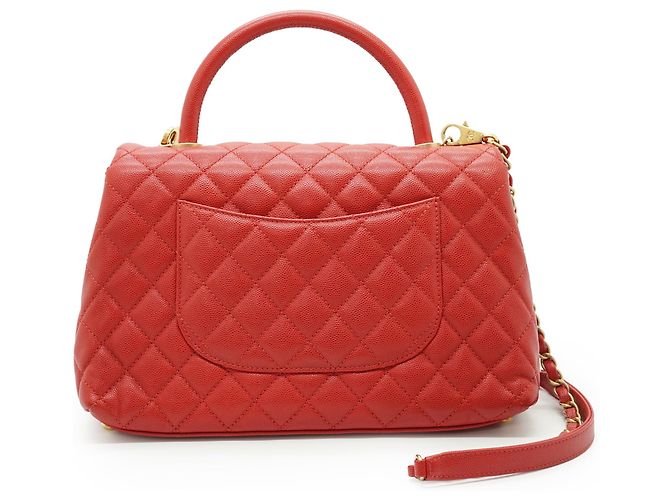 Chanel Bolsa Pequena Coco Handle em Caviar Matelassé - vista 2